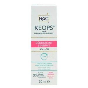 Keops Roll-On Deodorant for Fragile Skin, 30ml Bottle