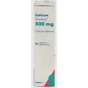 Calcium 500mg Sandoz 20 Cps Ceff