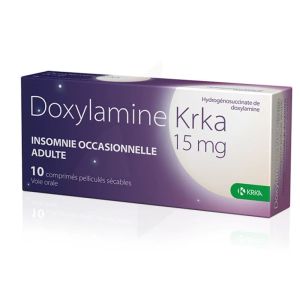 Doxylamine Krk 15mg Tablets, Box of 10