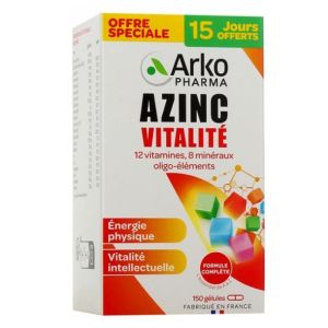 AZINC VITALITE 150 capsules (15 Days Free) - Food Supplement reducing Fatigue