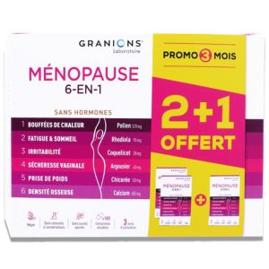 Granions Menopause 6En1 3Mois Cpr Seca180