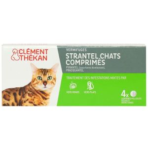 Strantel dewormer for cats, 4 tablets