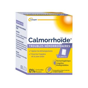 Calmorrhoid - Hemorrhoidal Disorders - 20 wipes