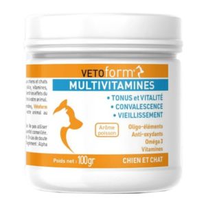 Vetoform Multivitamines Chien/Chat 100G