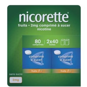 Nicorette Fruit 2Mg Cpr Suc 80