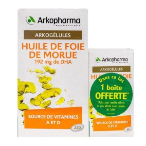 Arkocaps cod liver oil 220+60 capsules