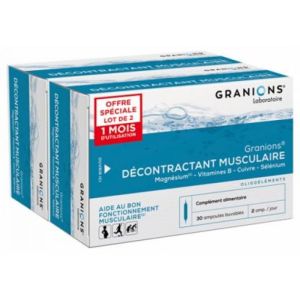 Set of 2 Granions muscle relaxant - 30 vials