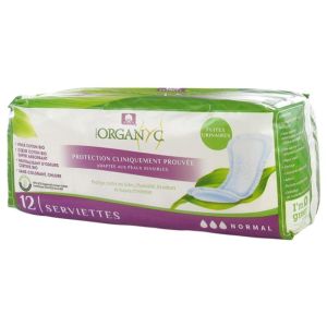 Organyc Incont Lege Normal Napkin 12
