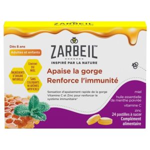 Zarbeil Pastille Gorge Immunite/24
