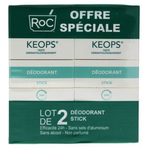 Keops deodorant stick 24h 2x40ml