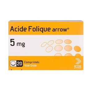 Folic Acid 5mg - 20 tablets