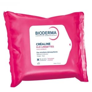 Crealine H2O Lingettes 25