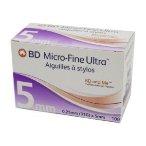 Bd Microfine Aig+ 0.25x5mm 100