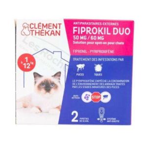 Clement Fiprokil Duo Chat 2 Pipettes