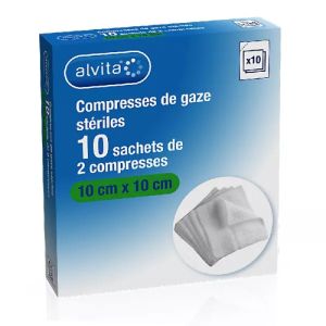 Alvita Cpres Gauze 10x10 S10*2