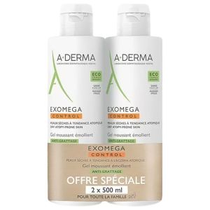 Exomega Gel Moussant  2X500Ml