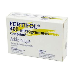 Fertifol 400mcg Tablets, 90ml Box