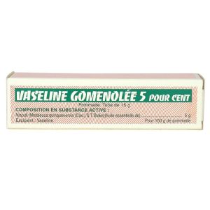 Vaseline Gomenolée 5% ointment 15g