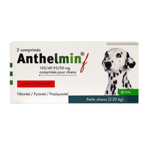 Anthelmin F dogs 2-20kg 2 tablets