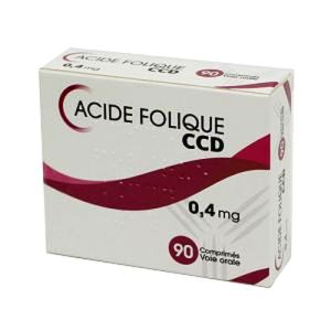 Folic Acid Ccd 0.4mg Tablets 90