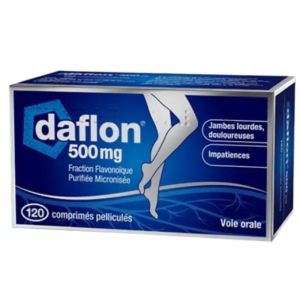 Daflon 500mg 120 veinotonic tablets