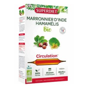 Organic Horse Chestnut and Witch Hazel - 20 vials