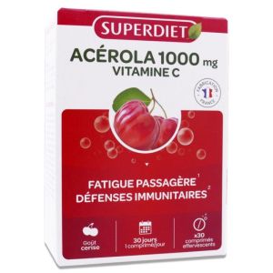 Superdiet Acerola 1000Vitc Cpr Eff Tb30