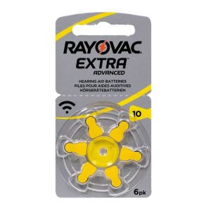 Pile 10 Rayovac L10Za-6 Plaq6