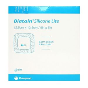 Biatain silicone Lite 12.5 x 12.5cm 10 hydrocellular dressings