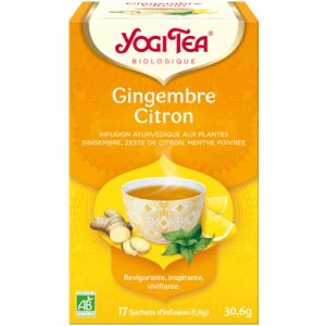 Ginger Lemon - Invigorating, Inspiring, Invigorating Infusion - 17 sachets