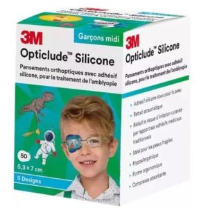 Opticlude Sil Eye Boy Mid 50