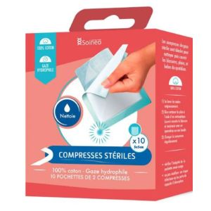 Soineo Comp Steriles Gaze 5X5Cm Bt10