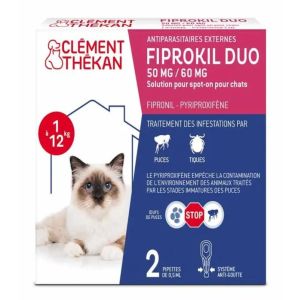 Clement Fiprokil Duo Chat 2 Pipettes