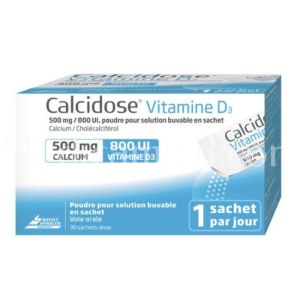 Calcidose D3 500Mg/800U Sach30