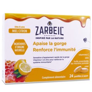 Zarbeil Gorge Et Immunite Miel-Citron 24