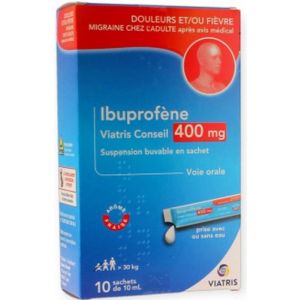 Ibuprofene Viatris 400mg 10 Sticks Orodis