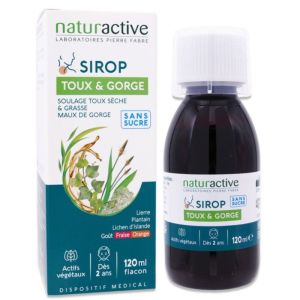 Naturactive Sirop Toux Et Gorge 120Ml