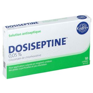 Dosiseptine 0.05% coloured 10 single-dose vials x 5ml