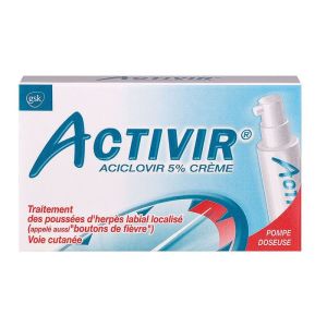 Activir 5% crème flacon pompe