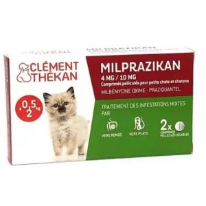 2 tablets Vermifuge Milprazikan 4mg / 10mg