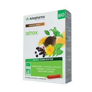 Arkofluids - Organic Ultra Concentrated Detox - 20 vials