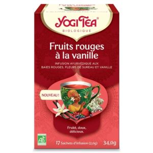Yogi Tea Fruits Rouges A La Vanille 34G