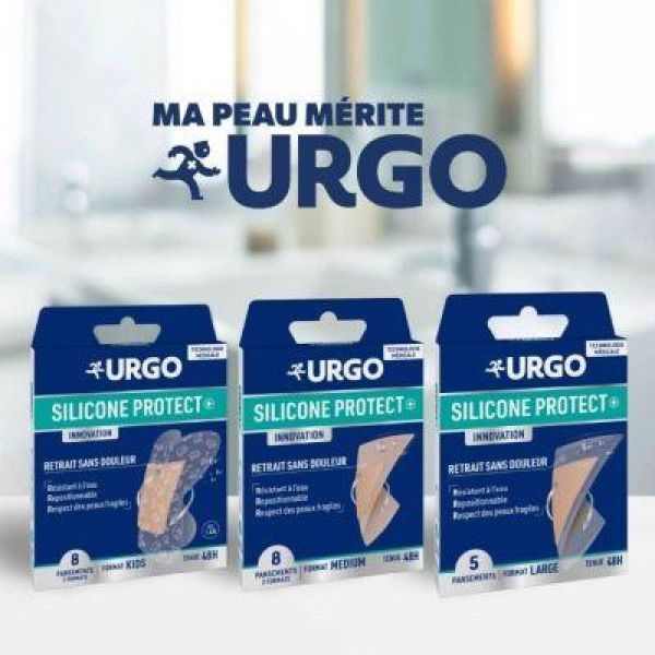 Urgo Pans Sil Prot Large Bt8