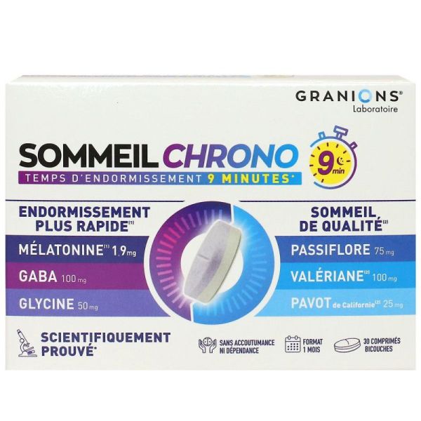 Granions Sommeil Chrono 9Min Cpr30