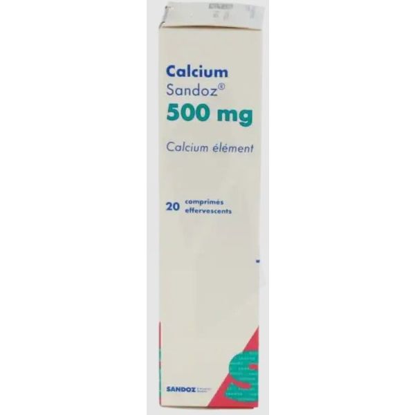 Calcium 500mg Sandoz 20 Cps Ceff