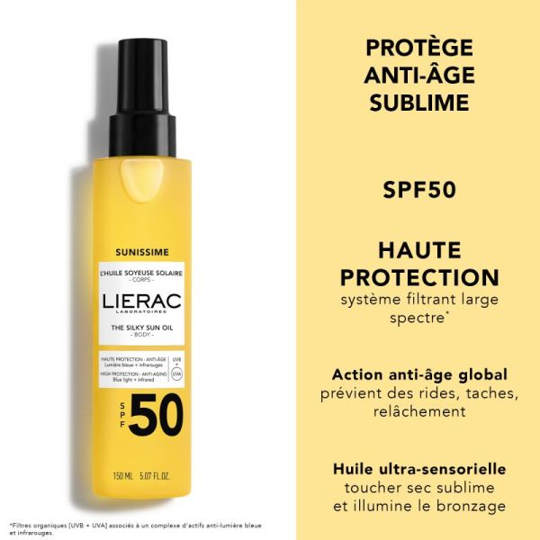 Lierac Sun Huile Soy Sol Corp Spf50 150Ml