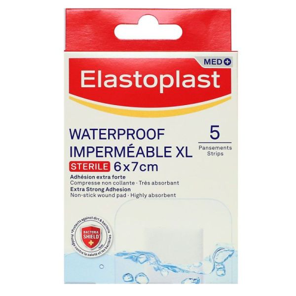Elastoplast Med Waterproo Xl Pans 6X7Cm 5