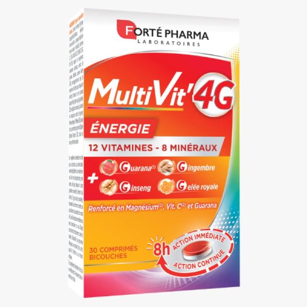 Multivit'4G energy 30 tablets