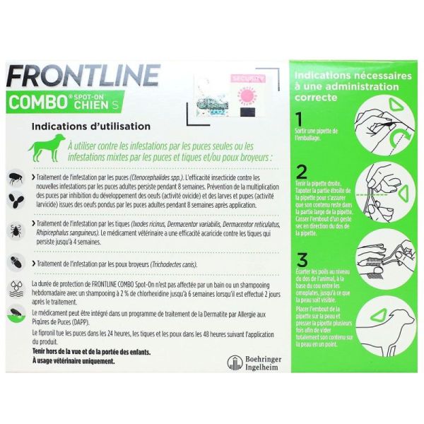 Frontline Combo 2-10Kg 3Pipettes