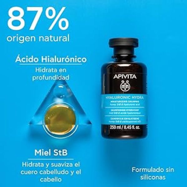 Apivita Cheveux Hydra Shp 250Ml